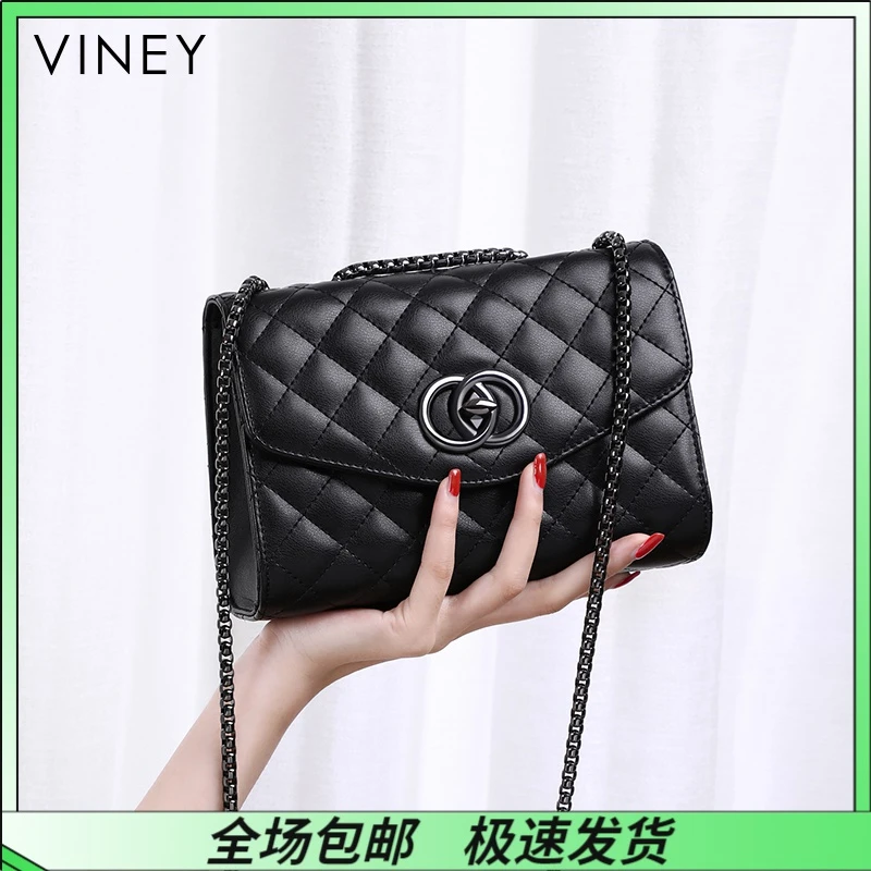Viney真皮包包女斜挎2025款高级链条单肩包生日礼物送女友送老婆