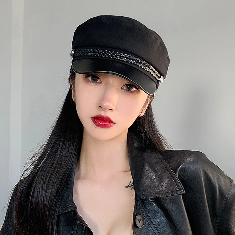Viney帽子女款秋冬季2025新款洋气百搭鸭舌贝雷帽韩版网红画家帽