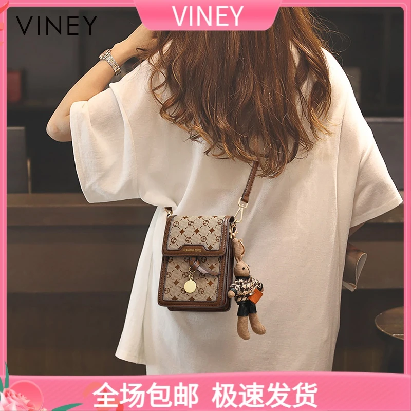 Viney包包女包2025高级感斜挎迷你手机包生日圣诞礼物送女生