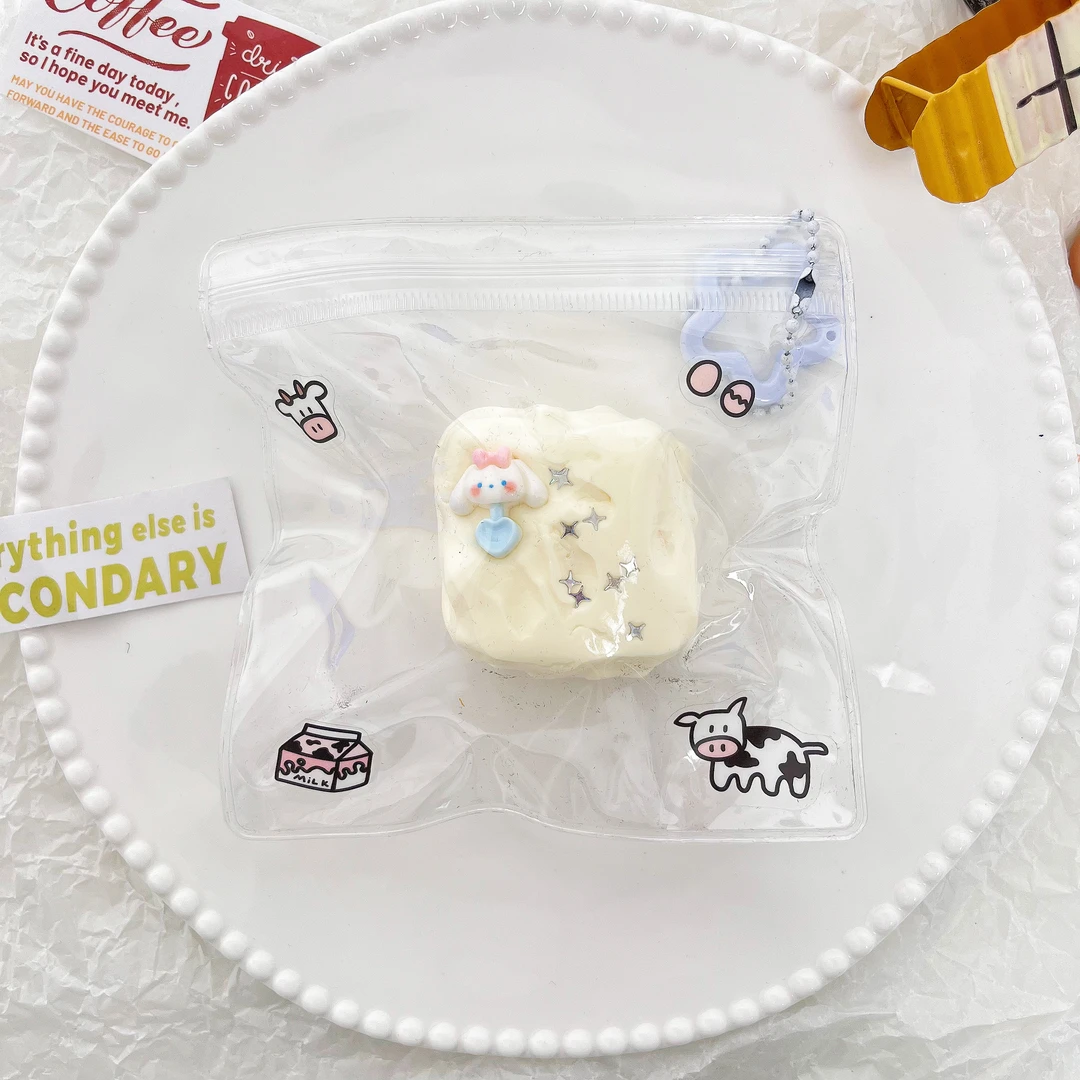 【阿塔捏】奶油奶贝小方 默认微瑕 食品级硅胶手工捏捏