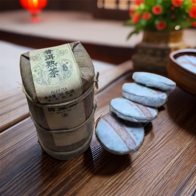 吉盛祥8克熟茶小饼*10饼