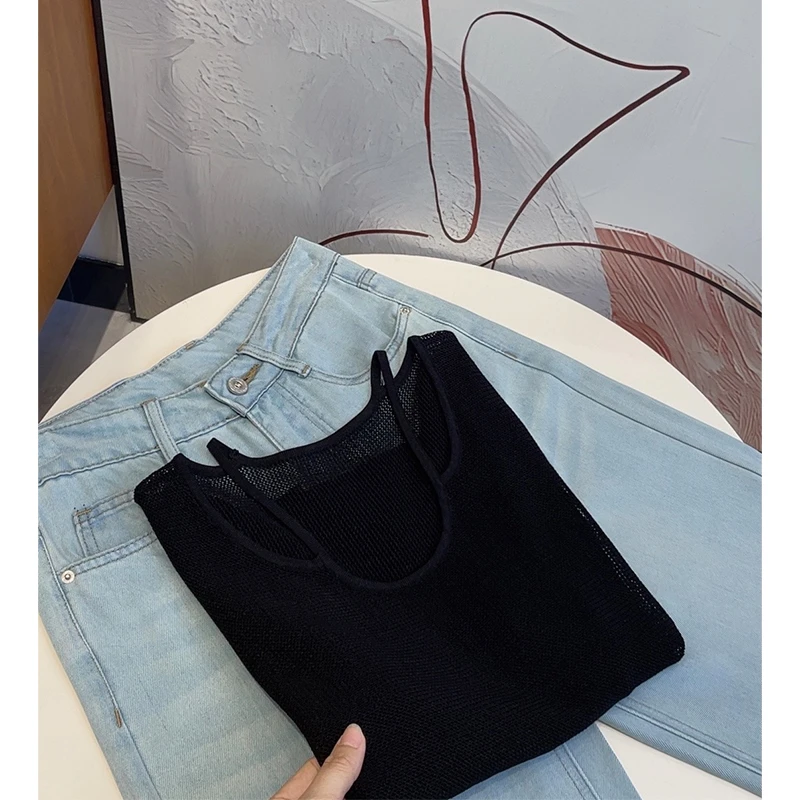 百搭设计感小众针织短袖上衣女 CY19261