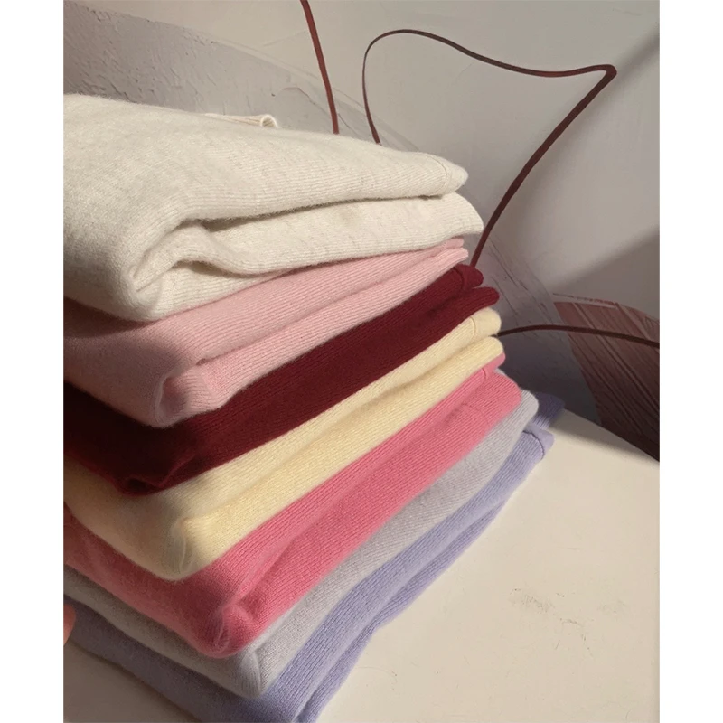 【100%羊毛打底衫】百搭高级感简约针织衫LYC113青石灰