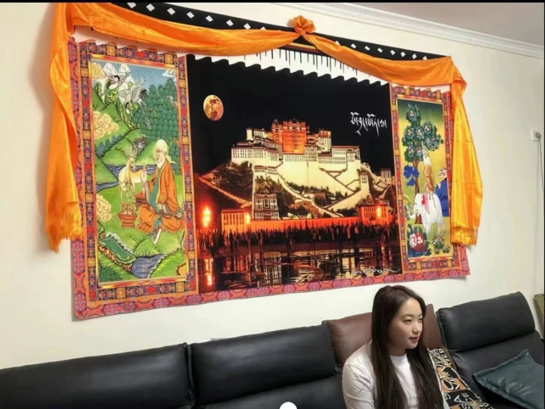 藏式挂布达拉宫图