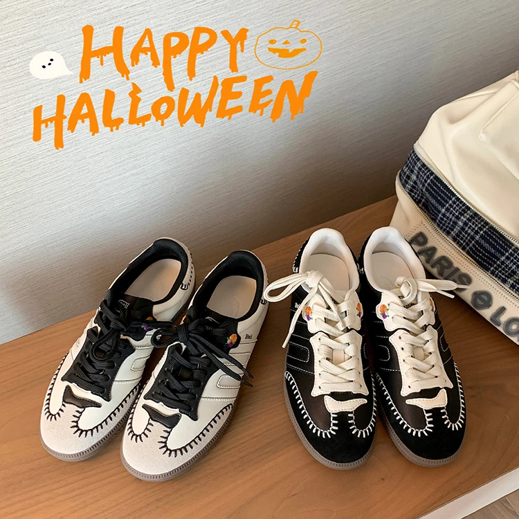 【sheii苏茵茵】限定新色~复古手缝线保暖休闲鞋女德训鞋E4419316