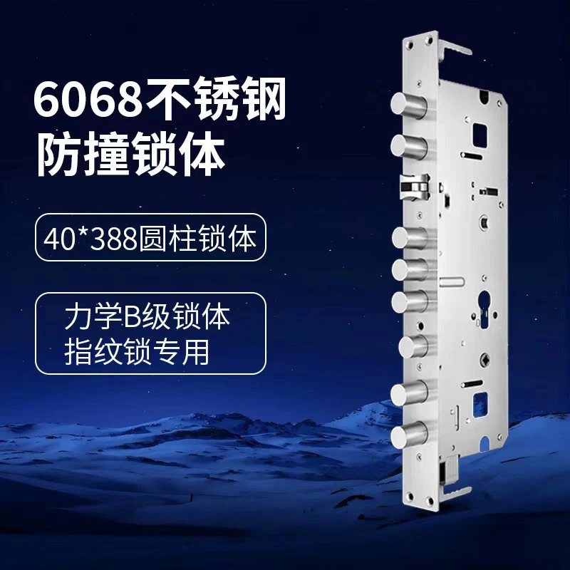 （拍一发五)B级智能锁锁体全钢指纹锁锁体门窗防盗门用品锁具批发
