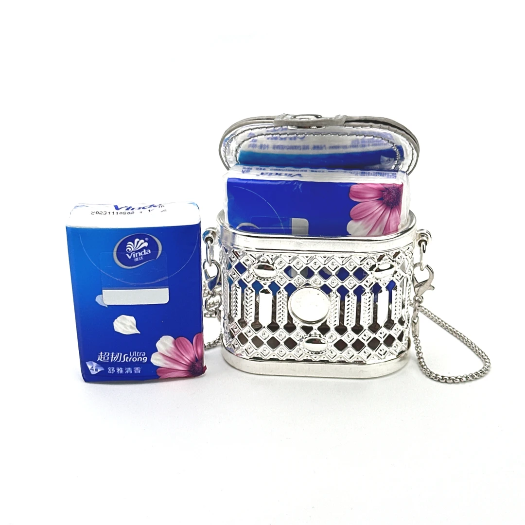 B50筒型迷你包包单肩斜挎包百搭链条包女式斜挎小包包迷你口红包