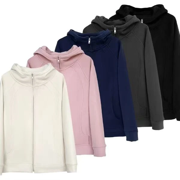 防风复奥粒绒 连帽外套 气质弹力 显瘦 百搭开衫外套