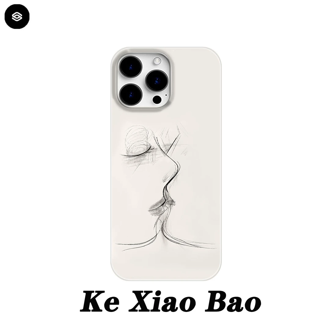 艺术亲吻适用苹果16pro手机壳15promax个性14pro简约13pro小众12p