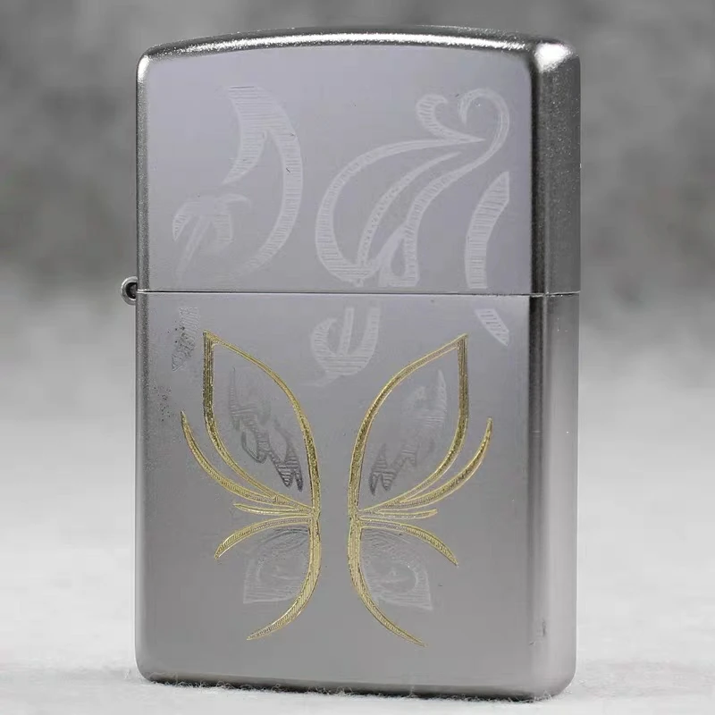 ZIPPO打火机官方正品金蝴蝶工艺时尚简约男友气质颜值高TC9901US