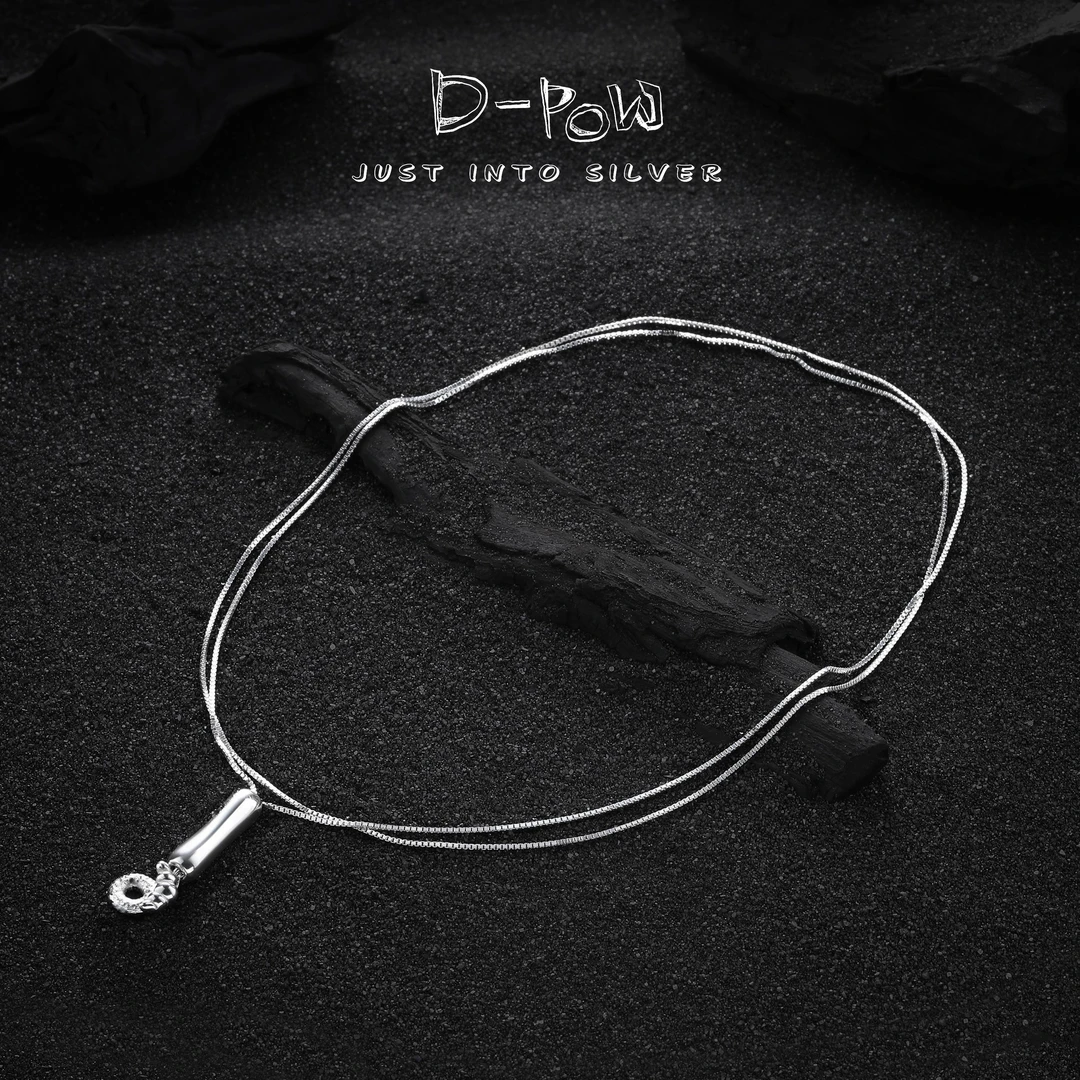 灯小炮 坠链均925银 项链（75cm）（8027）气质轻奢时尚百搭简约小众