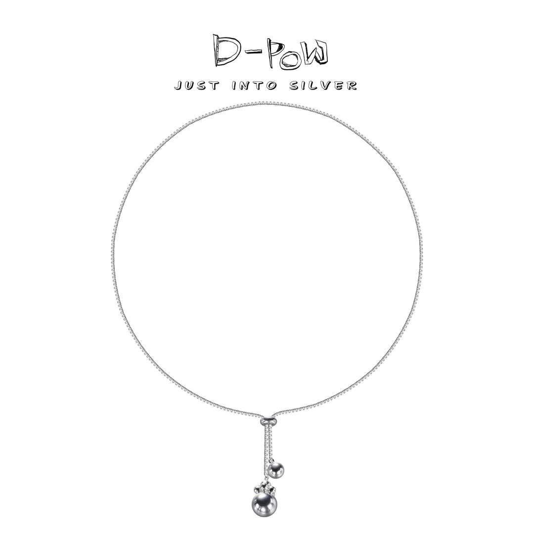 灯小炮 坠链均925银 项链（60cm）（8188）轻奢小众简约素款百搭