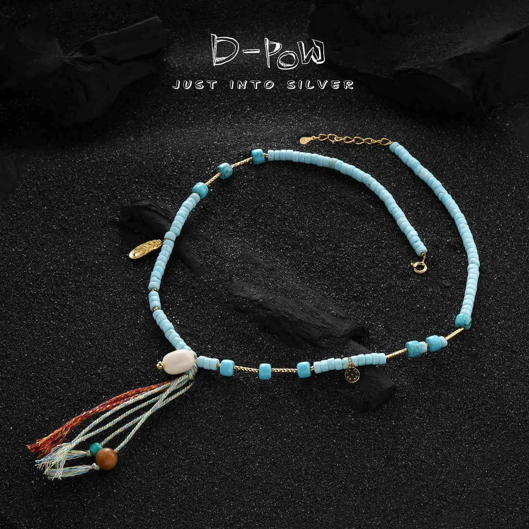 灯小炮 链子925银树脂 项链（46cm）（8024）轻奢时尚百搭手作古风