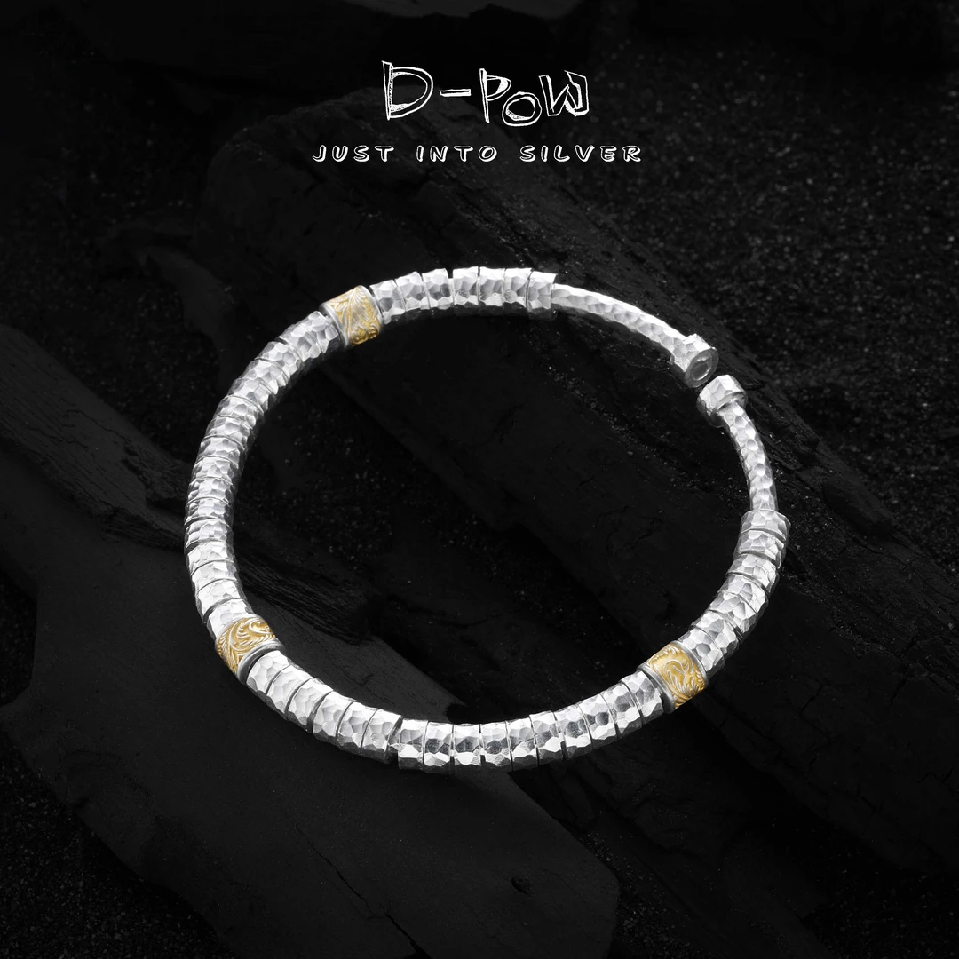 灯小炮 足银手镯 腰缠（家财）万贯手镯（7139）