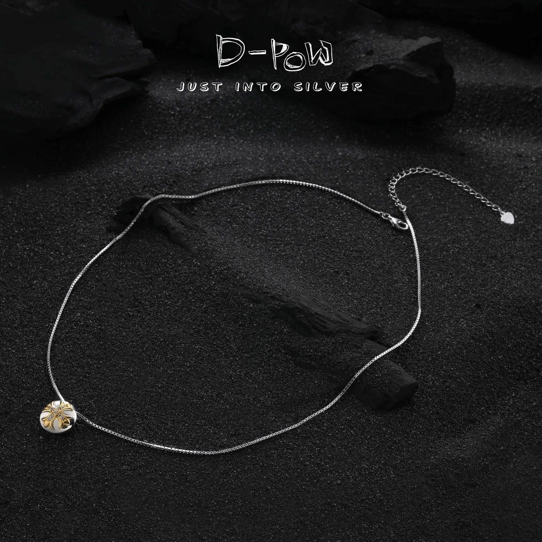 灯小炮 坠链均925银合成锆石 克罗点镶双层ins精奢项链48cm（7796）