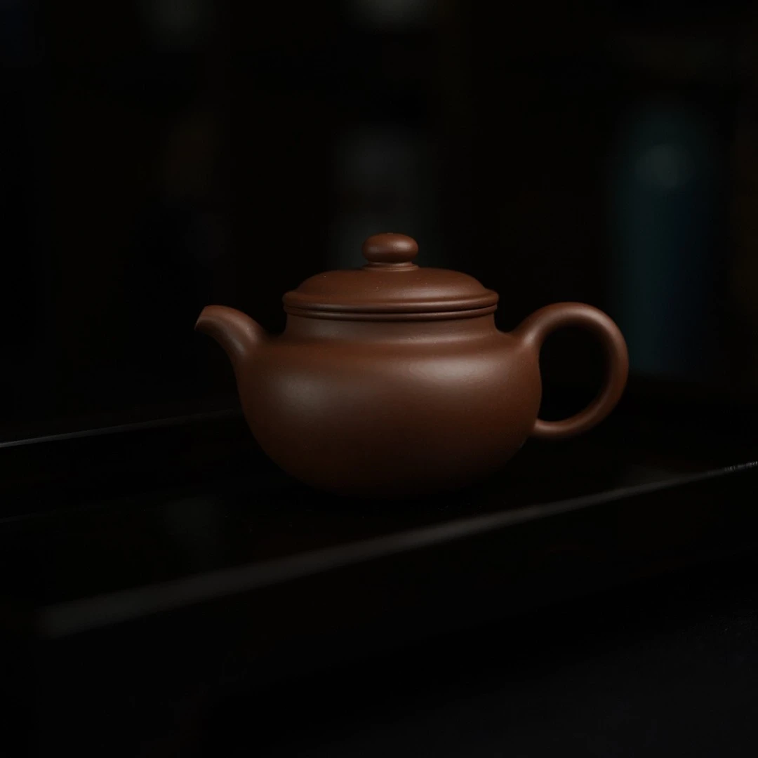 無間堂 | 仿古壶  冯豪杰 全手工 黑星老紫泥 内推孔 160CC