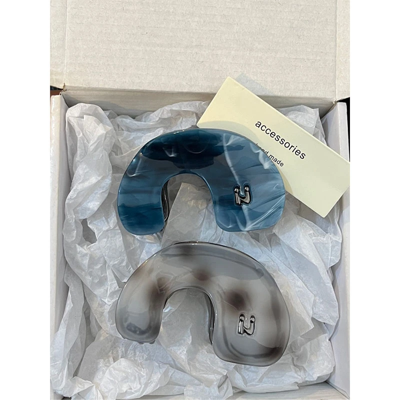 高级感金属发夹女2023年新款气质发量多后脑勺盘发抓夹鲨鱼夹头饰