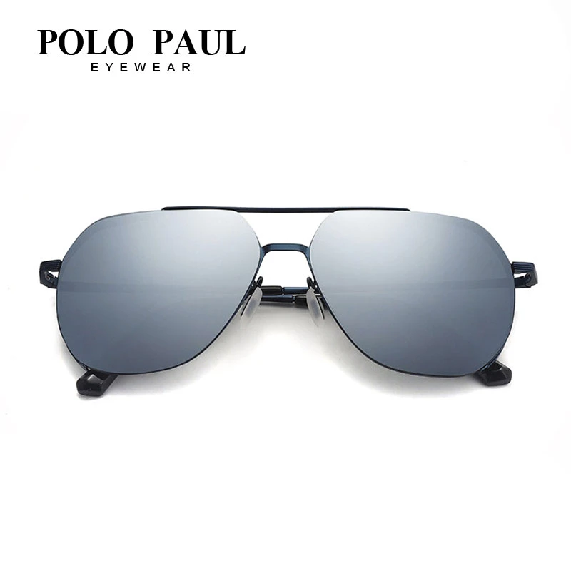 POLO PAUL 保罗国际太阳镜切割水银面防蓝光偏光墨镜