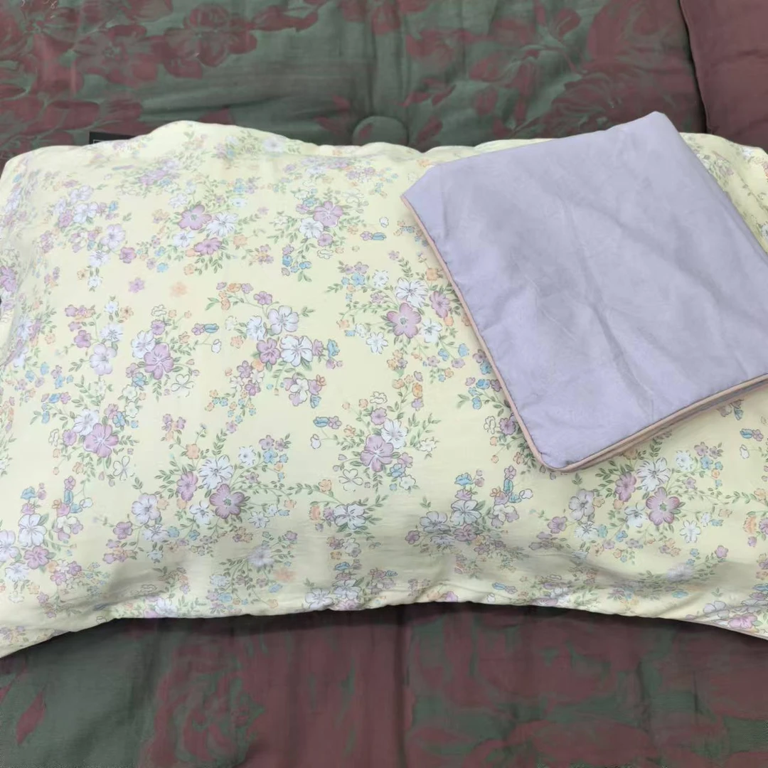 枕套 梦想花园 水洗棉磨毛小清新精梳枕套一对装