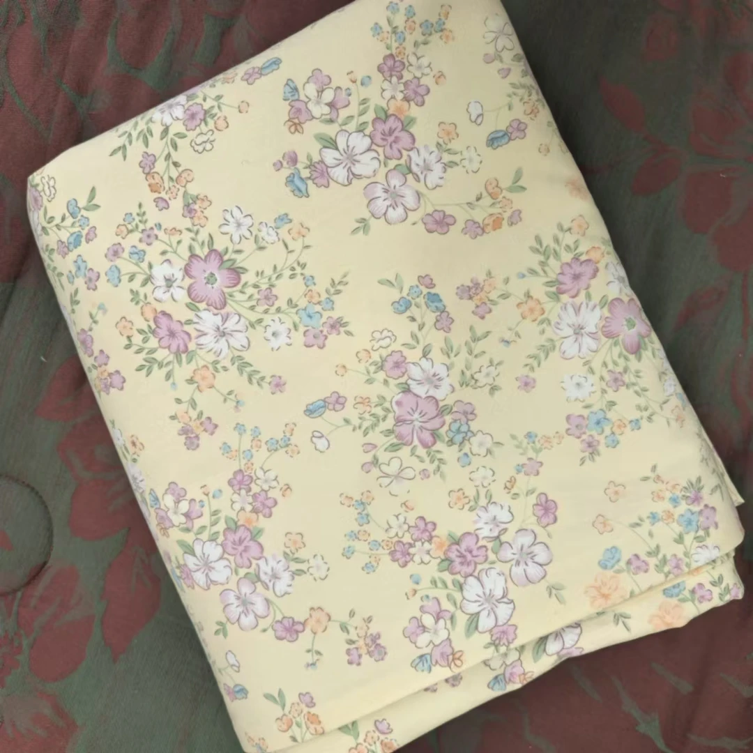 被套 紫色梦想花园--150*200水洗棉双面碎花大被套