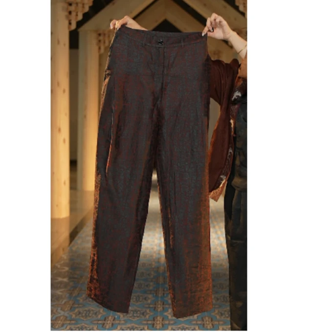 【万象有衣】老红龟-设计师款百搭复古国风中式裤子5761