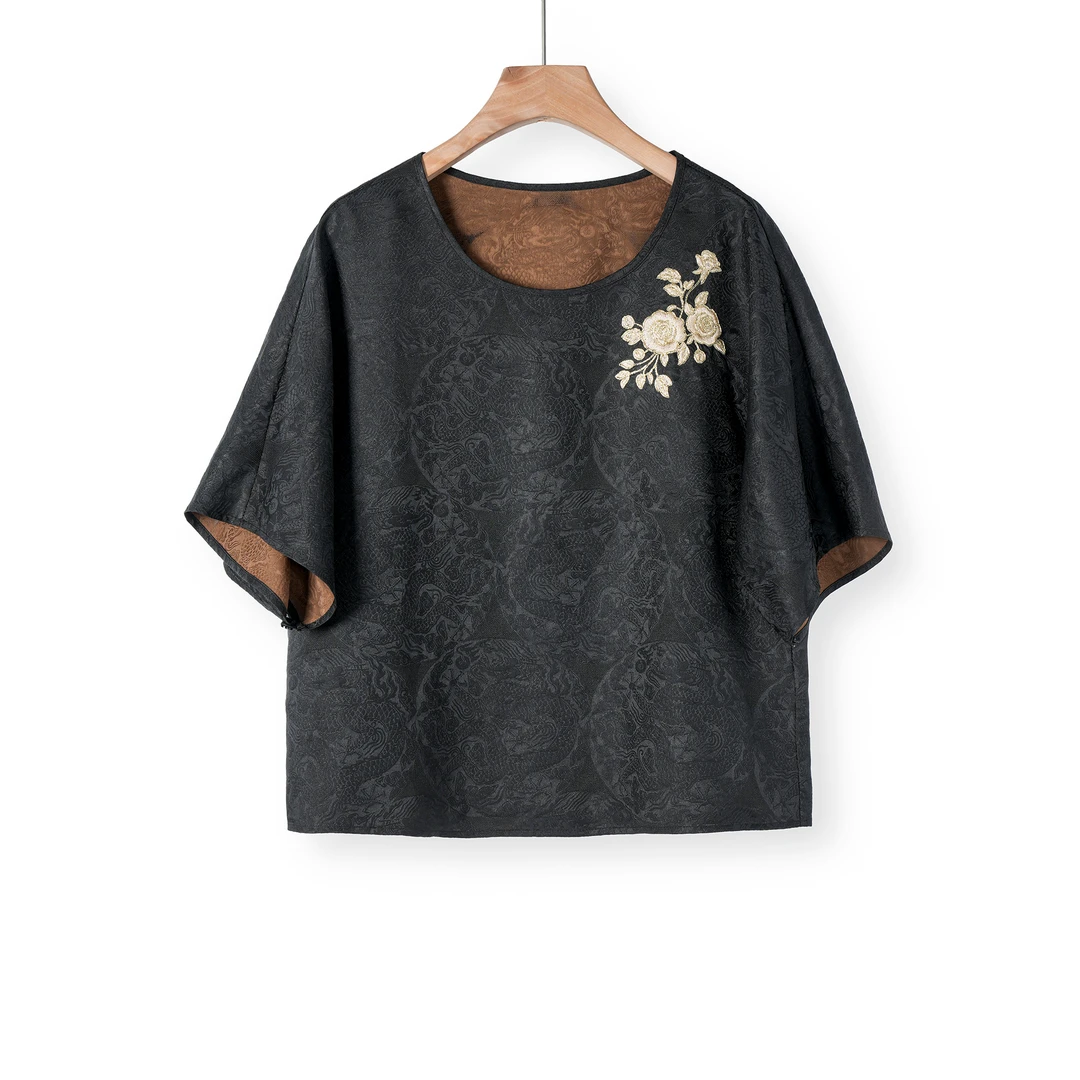 【万象有衣】夏花-原创款设计师款上衣-6559