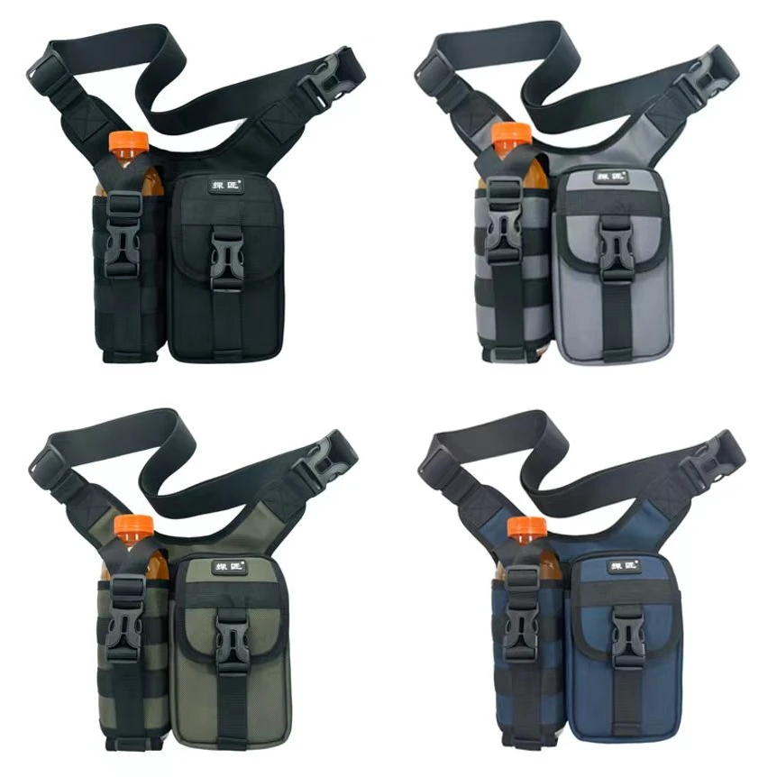 新款休闲腰包多功能户外散步个性腿包单肩包斜挎包登山水杯包