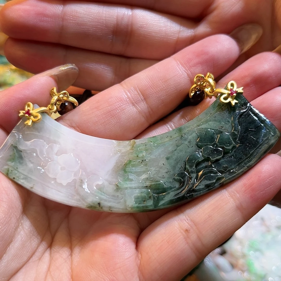 翡翠吊坠(不含链)未镶嵌特色翡翠