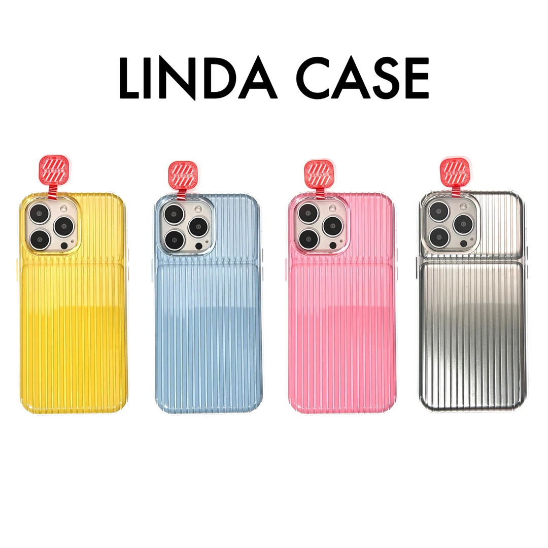 「纯色二合一行李箱款」适用于苹果15romax简约14Promax创意手机壳