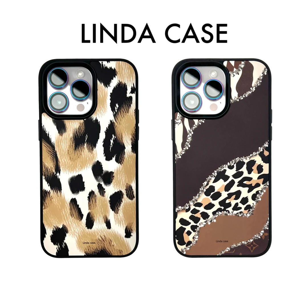 「磁吸韩国进口二代菲林壳」适用于苹果16romax秋冬款豹纹手机壳