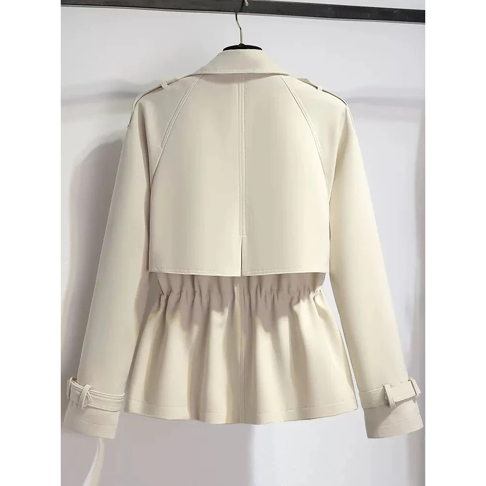 短款风衣外套女2024新款洋气春秋款气质高级感小个子女士早春收腰