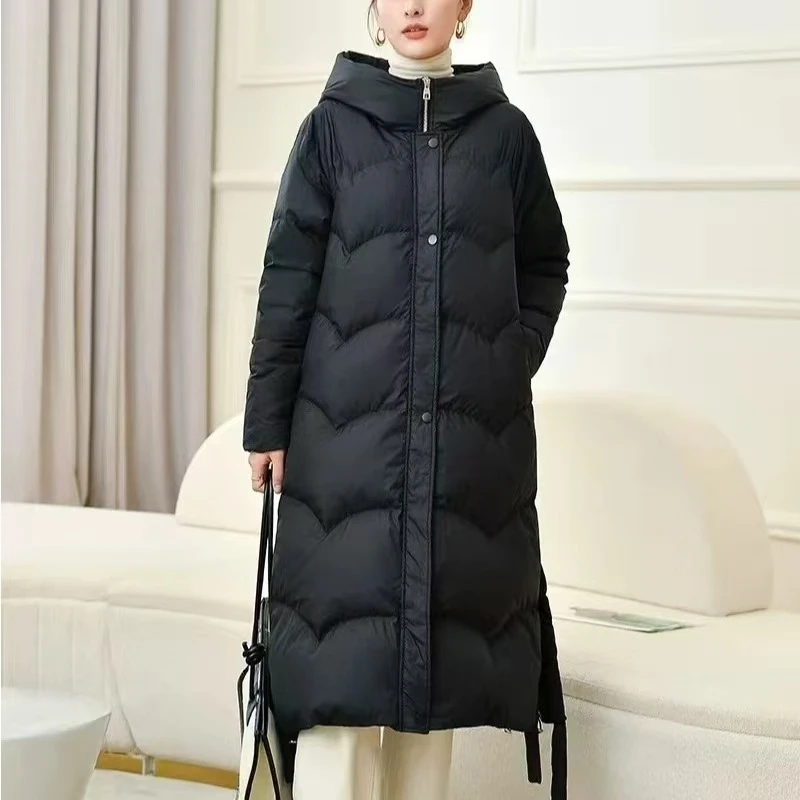 【小媛家女装】2024冬季【江南家】轻奢加厚加长连帽保暖女装030