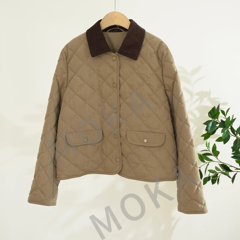 某禾同源混纺西装鹅绒服女士外套（241638）2374