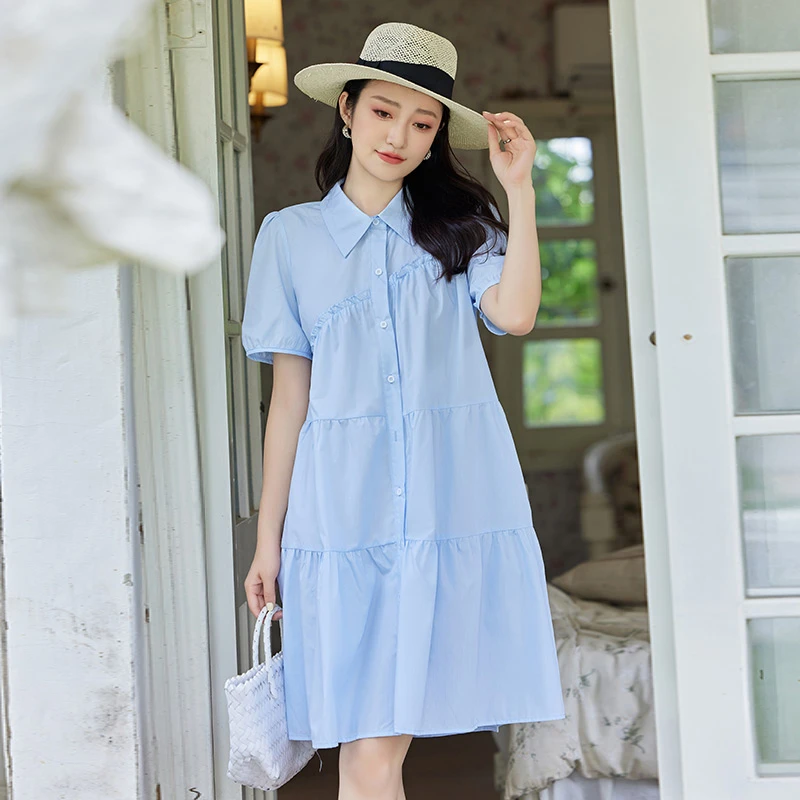 【原创设计师款女装】新款轻奢气质时尚温柔风连衣裙6632809061