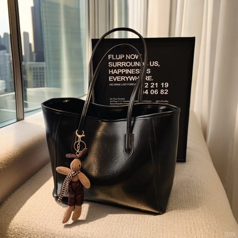 休闲复古托特包女包包春秋2025潮韩国百搭托特包托特包女大容量