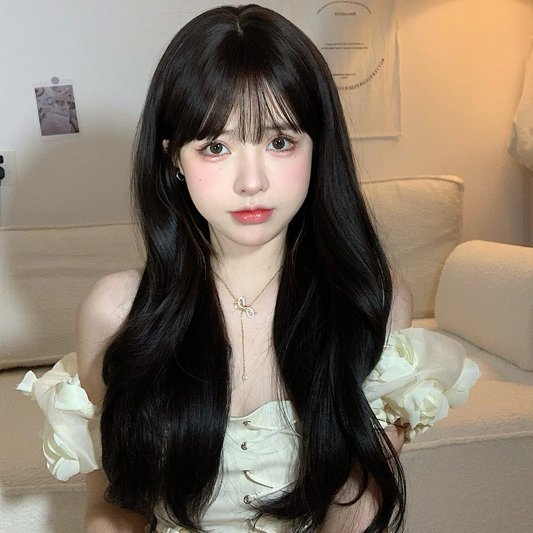 束朵假发长卷发网红Lolita全头套逼真头皮jk假发