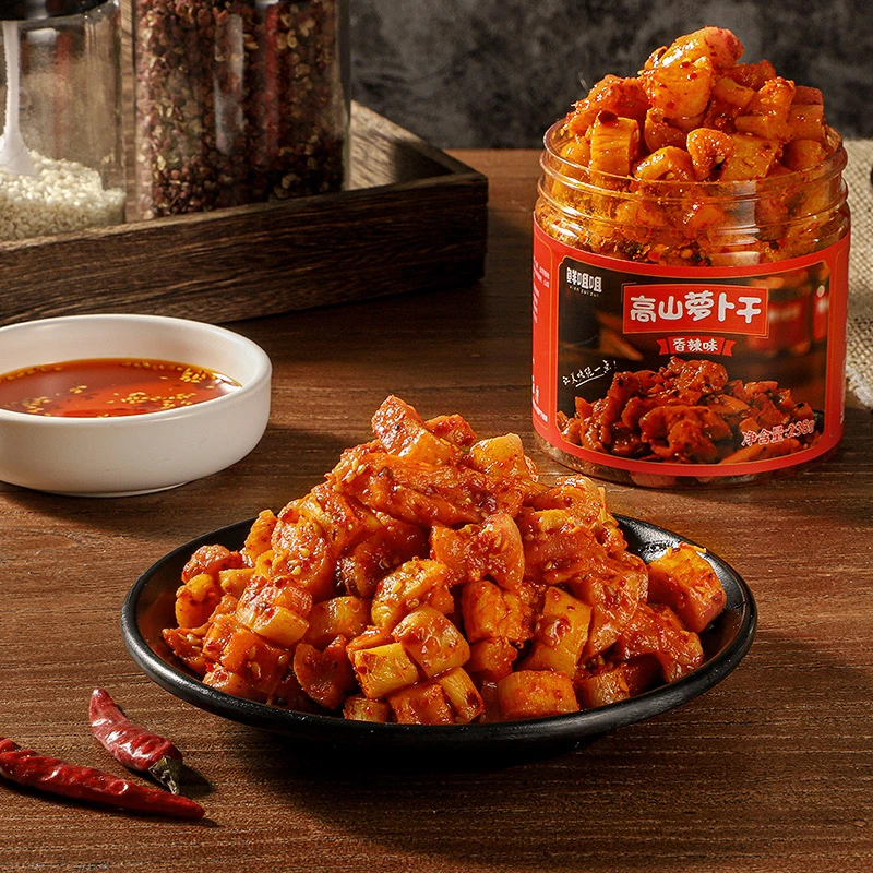 高山萝卜干238g*4罐装 香辣麻辣网红开胃川渝下饭菜酱腌菜重庆