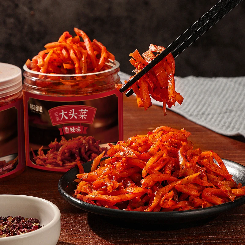 四川特产麻辣大头菜丝 爽口下饭菜农家香辣脆爽酱腌咸菜嘎嘣脆