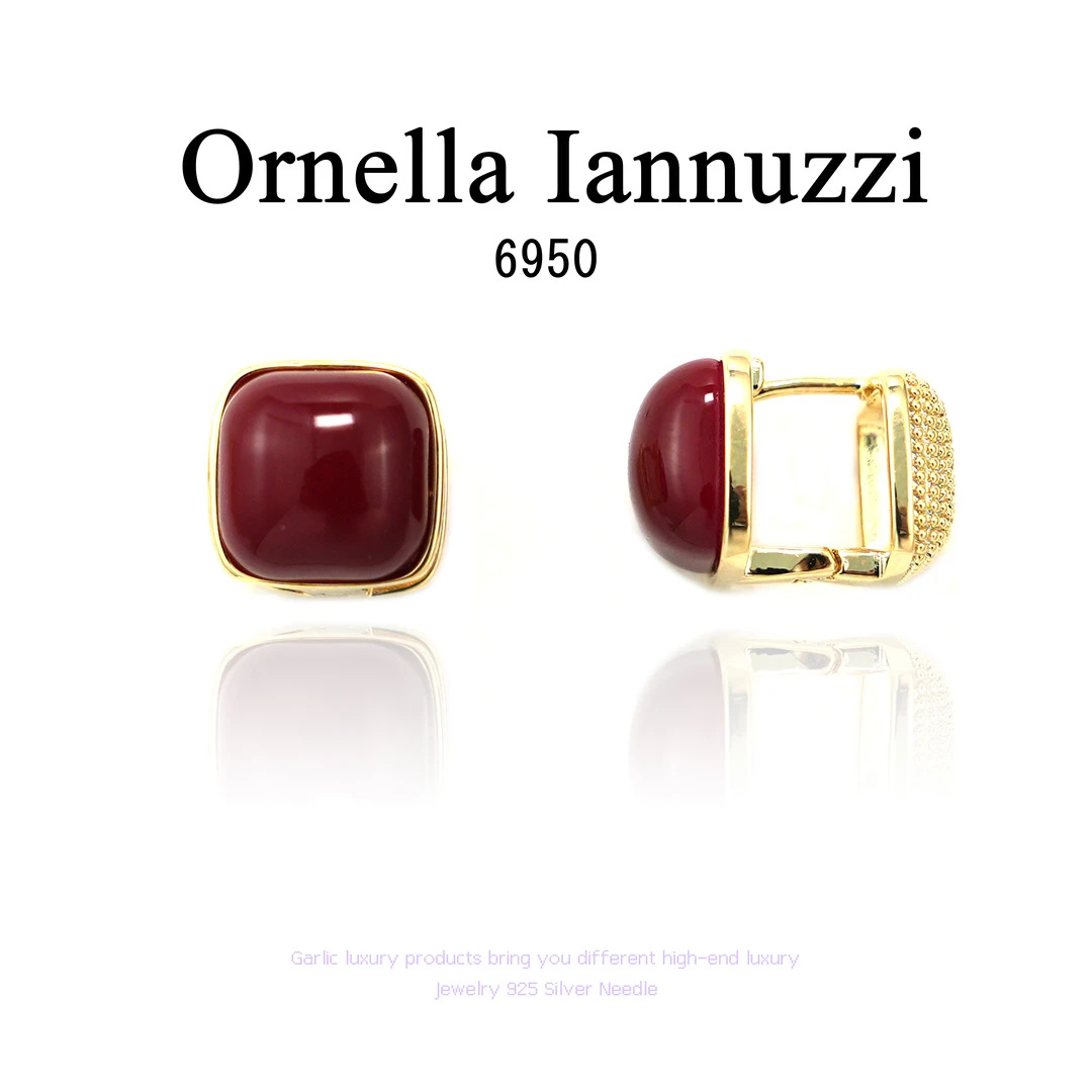 铜合金耳饰 Ornella Iannuzzi【金色土耳其】耳饰~6950