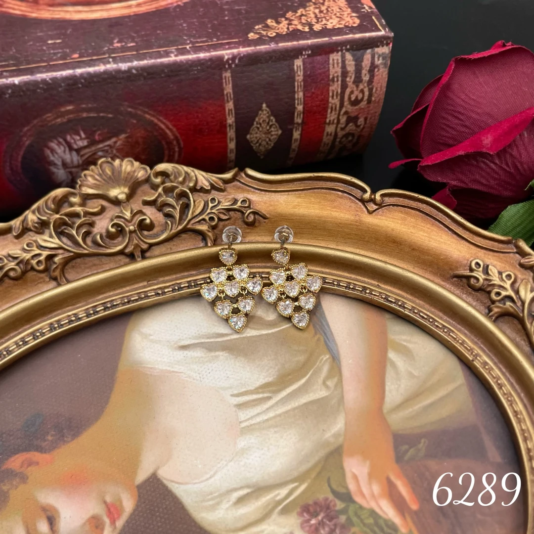 铜合金耳饰 高级感气质时尚轻奢百搭优雅耳饰-6289