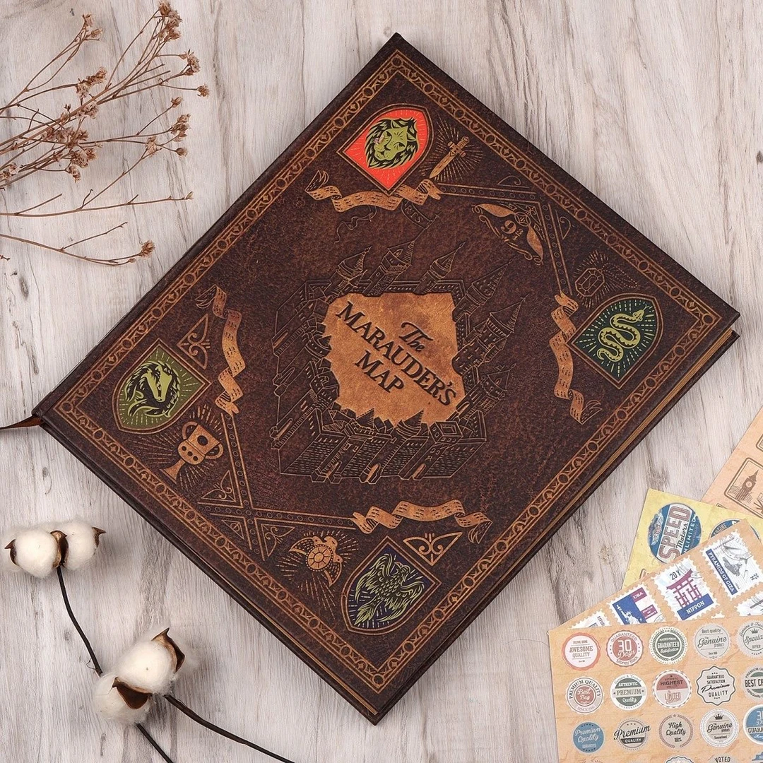 手帐本哈利波特魔法书复古日记本