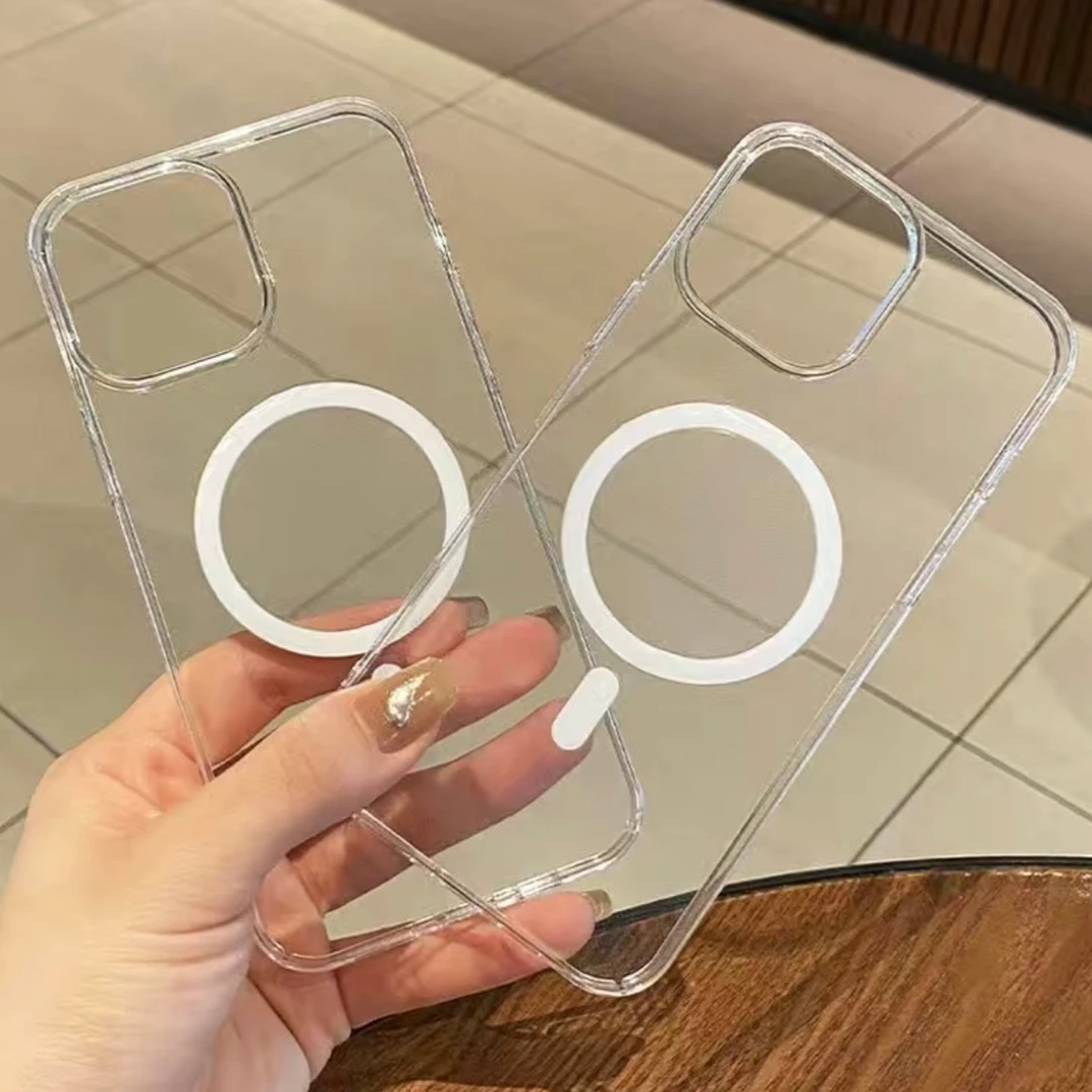 全新未使用  苹果手机磁吸保护套，透明防摔全保护