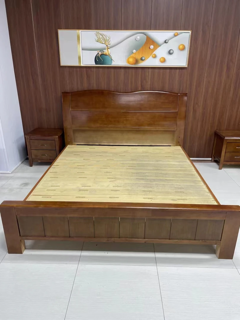 实木床床新1.8米现代简约橡木双人床工厂直销大床