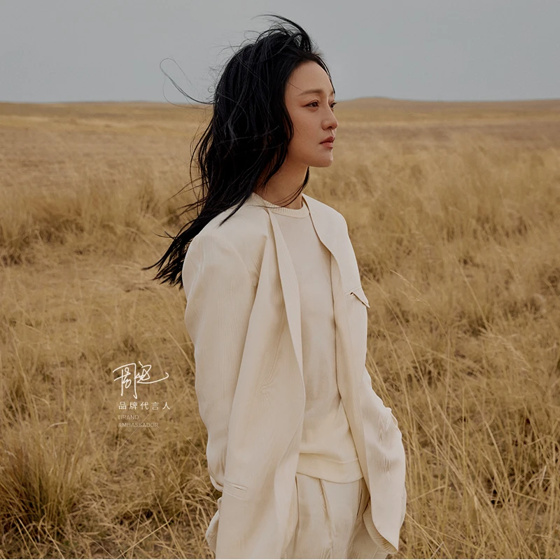 【0压系列】LESS无领桑蚕丝提花高级感垂感薄西装外套女2O8713360