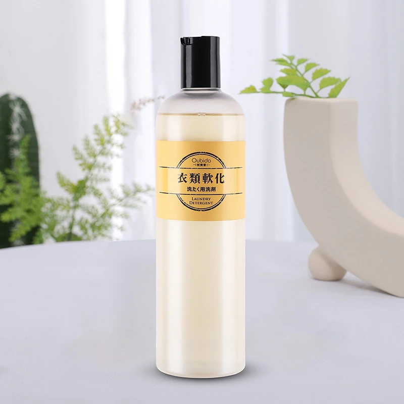 Oubido樱美堂硬质衣物丝滑柔化洗衣液瓶装温和柔顺洗涤护理柔软剂