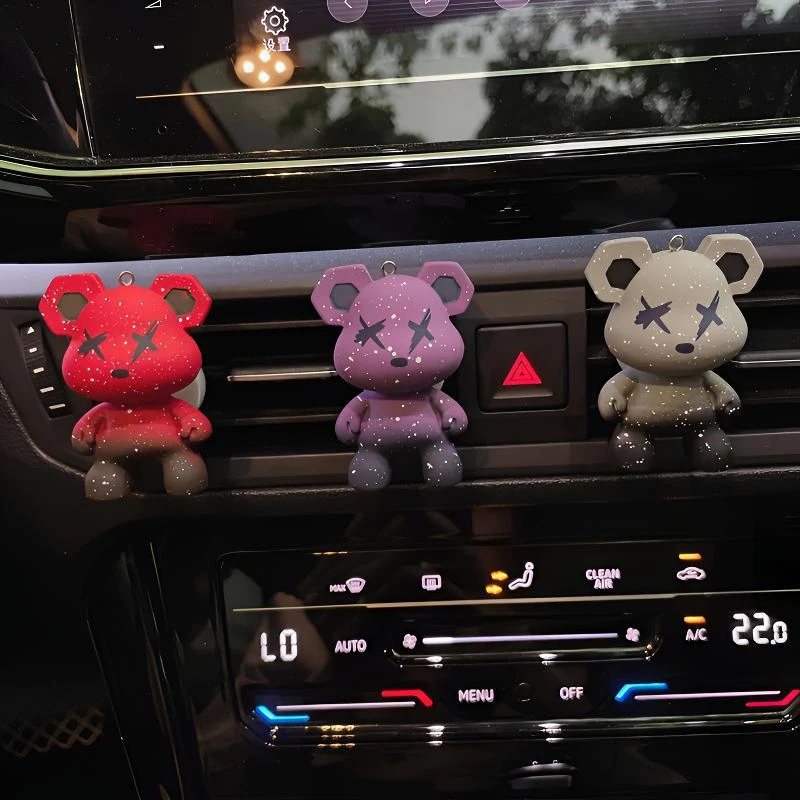 暴力熊车载摆件出风口香水装饰出风口空调香薰暴力熊汽车装饰品
