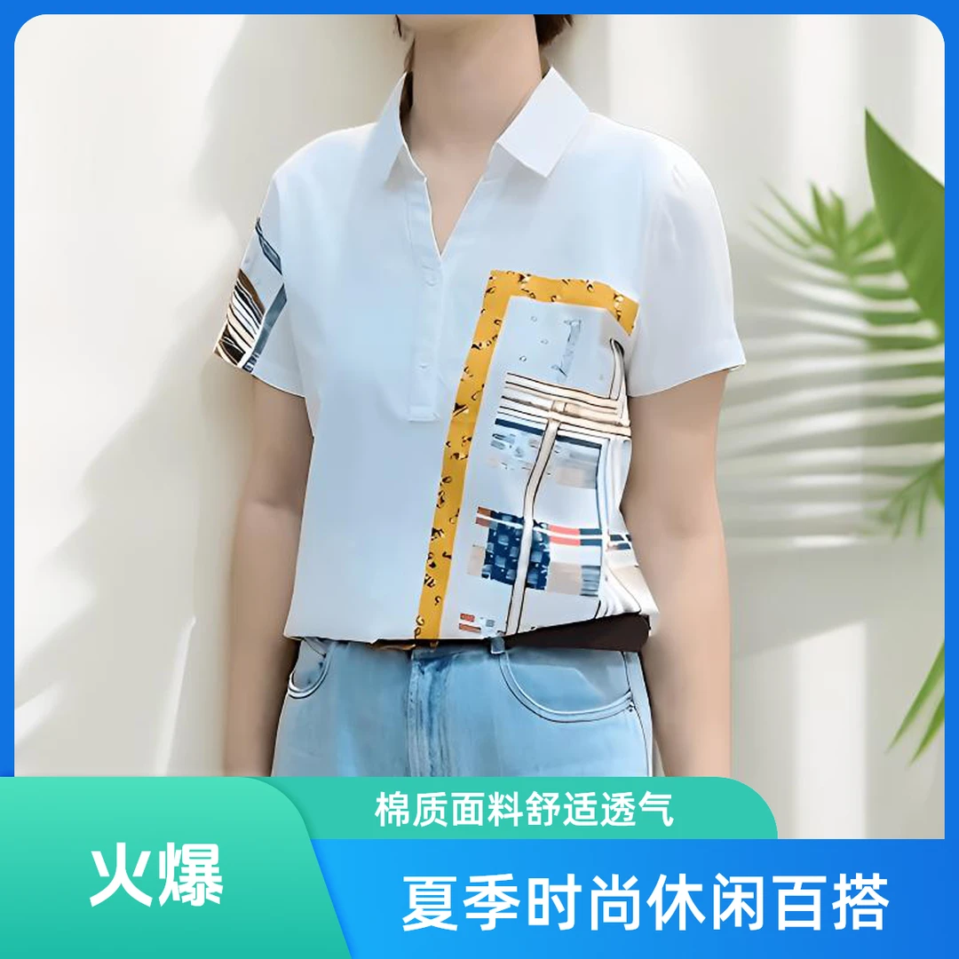 夏季时尚休闲百搭T恤61887