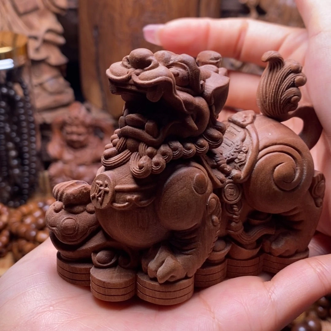 檀香木把件手串摆件