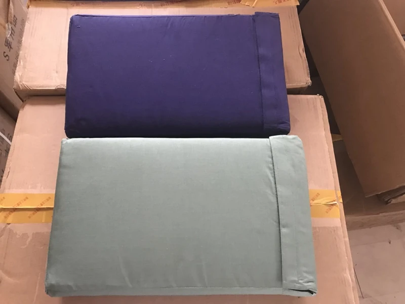 *绿色枕头藏蓝色枕头单人柔软简约宿舍
