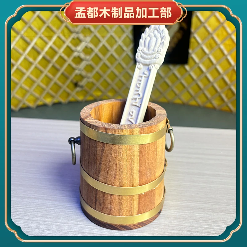 祭奶木桶10cm*13cm民族工艺品